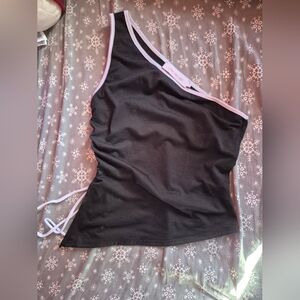 Lisa Says Gah Black with White Trim